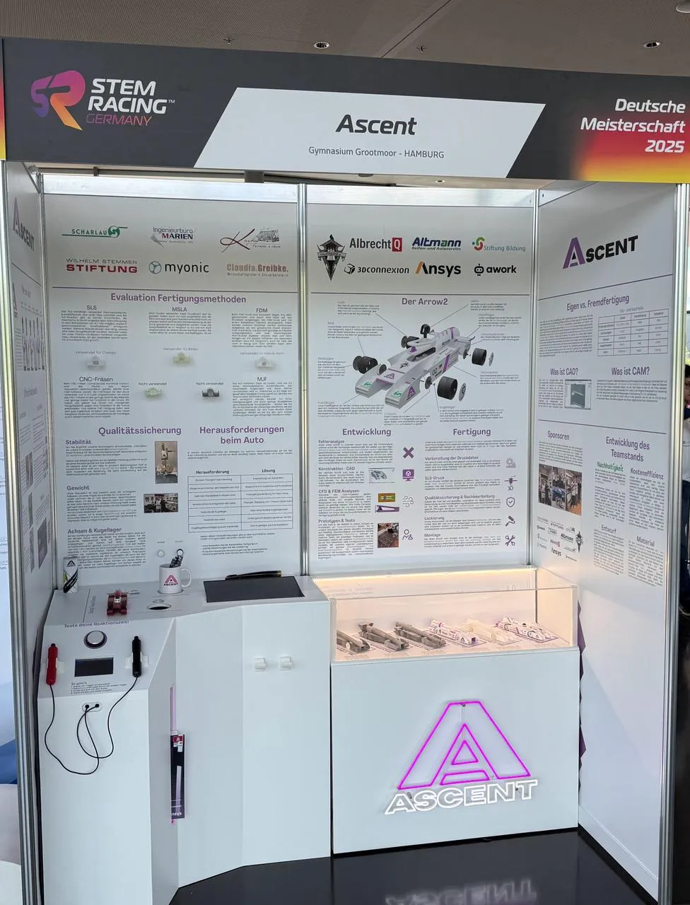 Foto von unserem Teamstand bei der DM